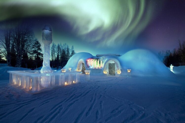Laponia i hotele z lodu